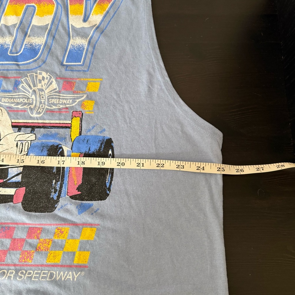 NWT Indy 500 Mens Tank Top Size 2XL Blue Indianapolis Motor Speedway Cars Race - Picture 8 of 9